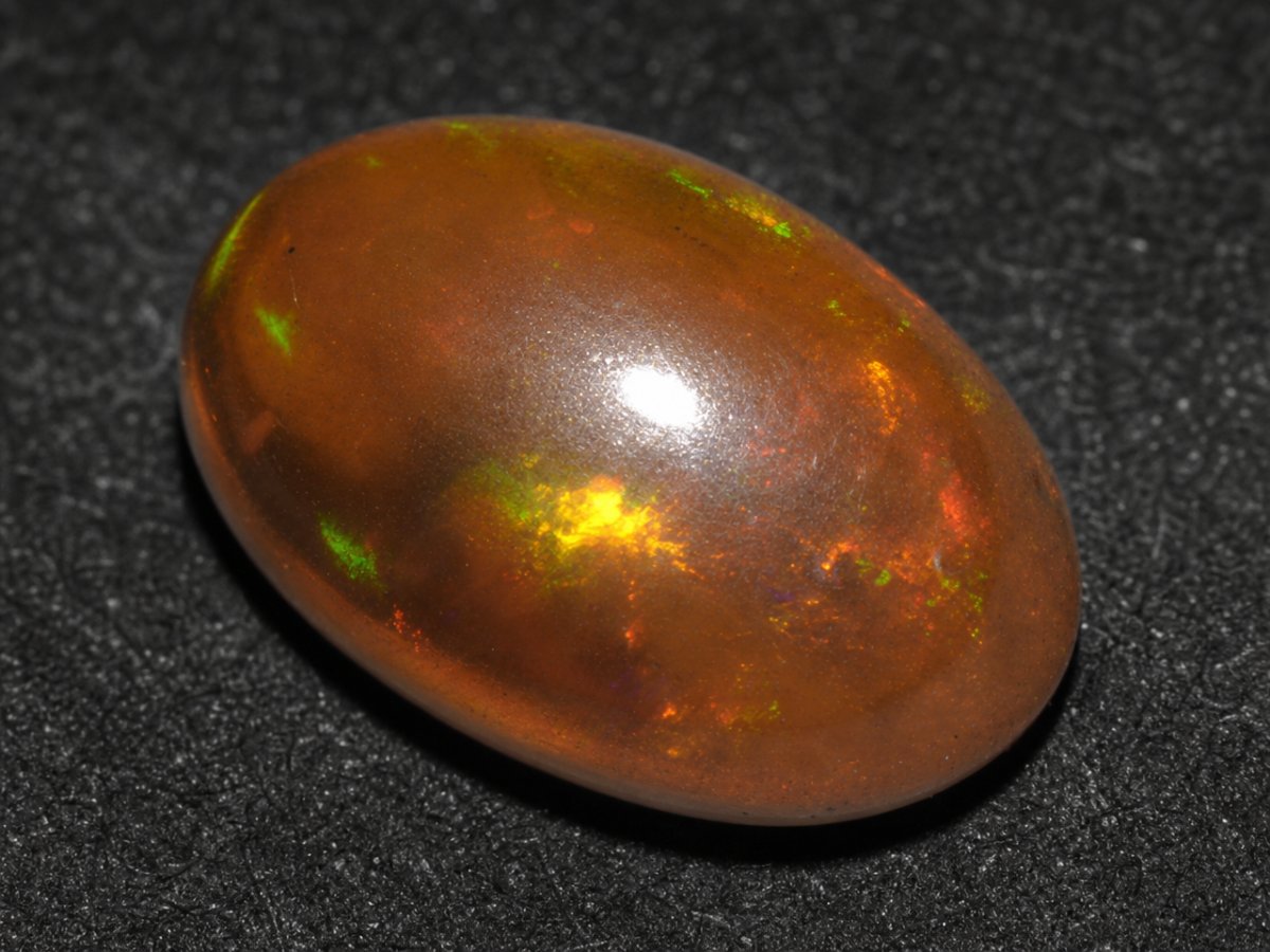 Close-up view of natural Ethiopian Opal gemstones