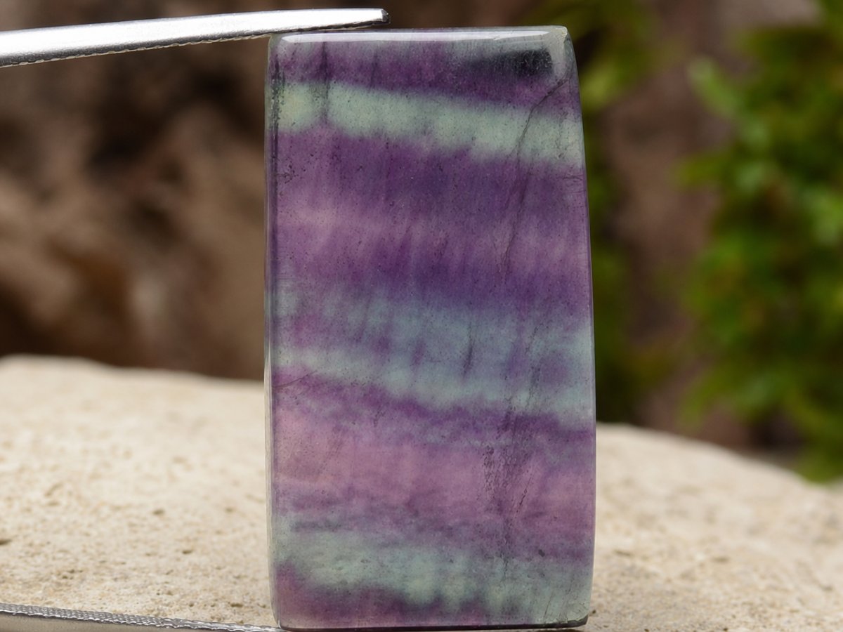 Close-up view of natural Fluorite gemstones