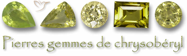 Pierres gemmes de chrysobéryl
