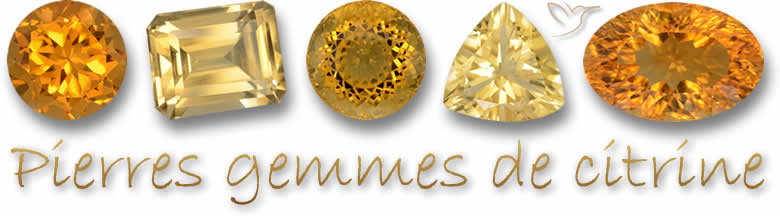 Pierres gemmes de citrine