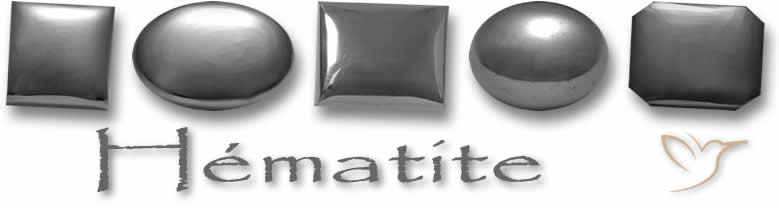 Pierres gemmes d'hématite