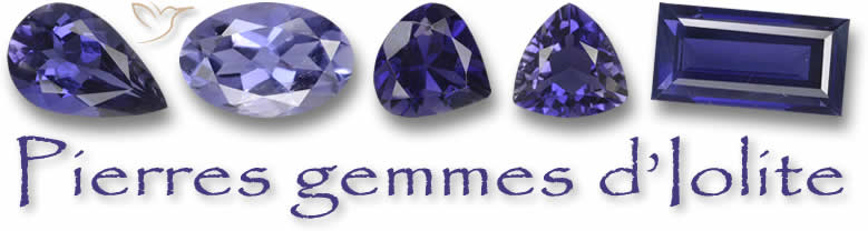 Pierres gemmes d'Iolite