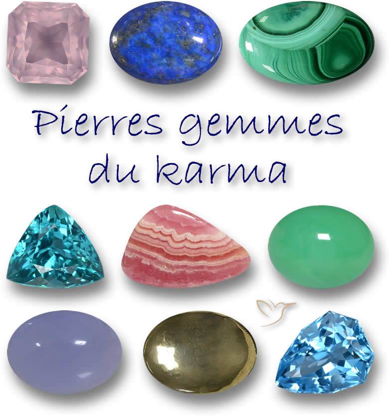 Pierres gemmes du karma