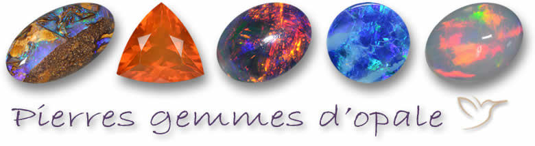 Pierres gemmes d'opale