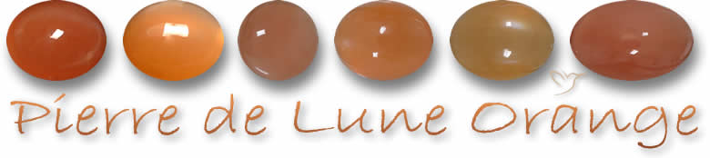 Pierres de lune oranges
