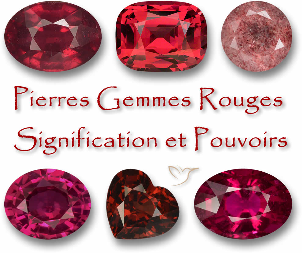 Signification des pierres gemmes rouges