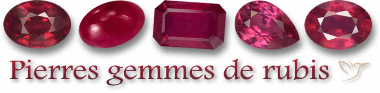Pierres gemmes de rubis