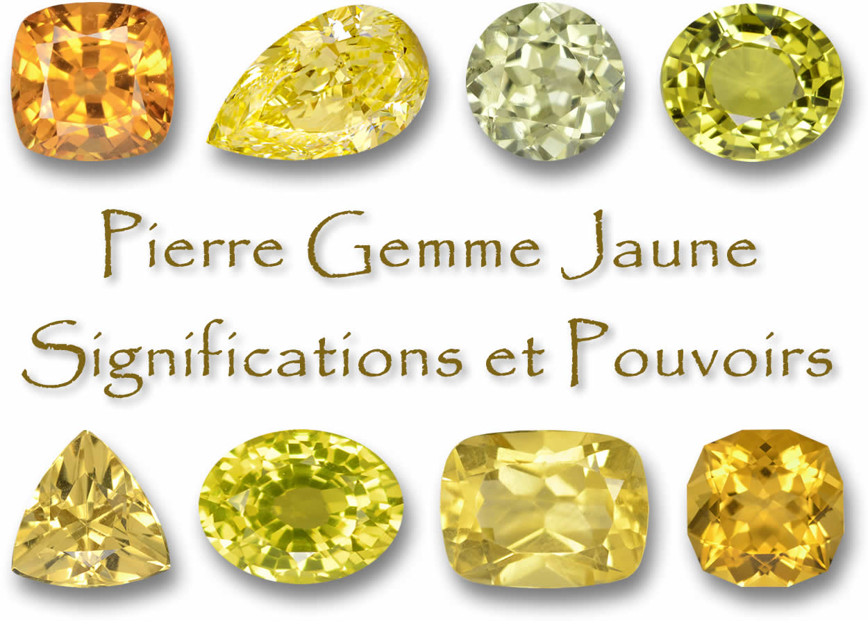 Significations des pierres gemmes jaunes