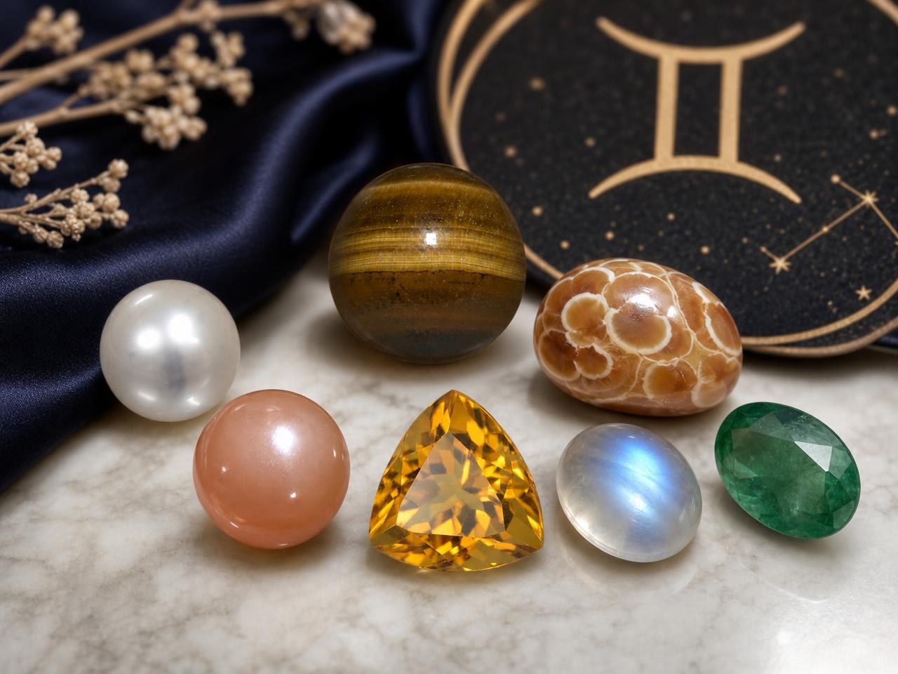Natural loose Gemini birthstones for zodiac jewelry