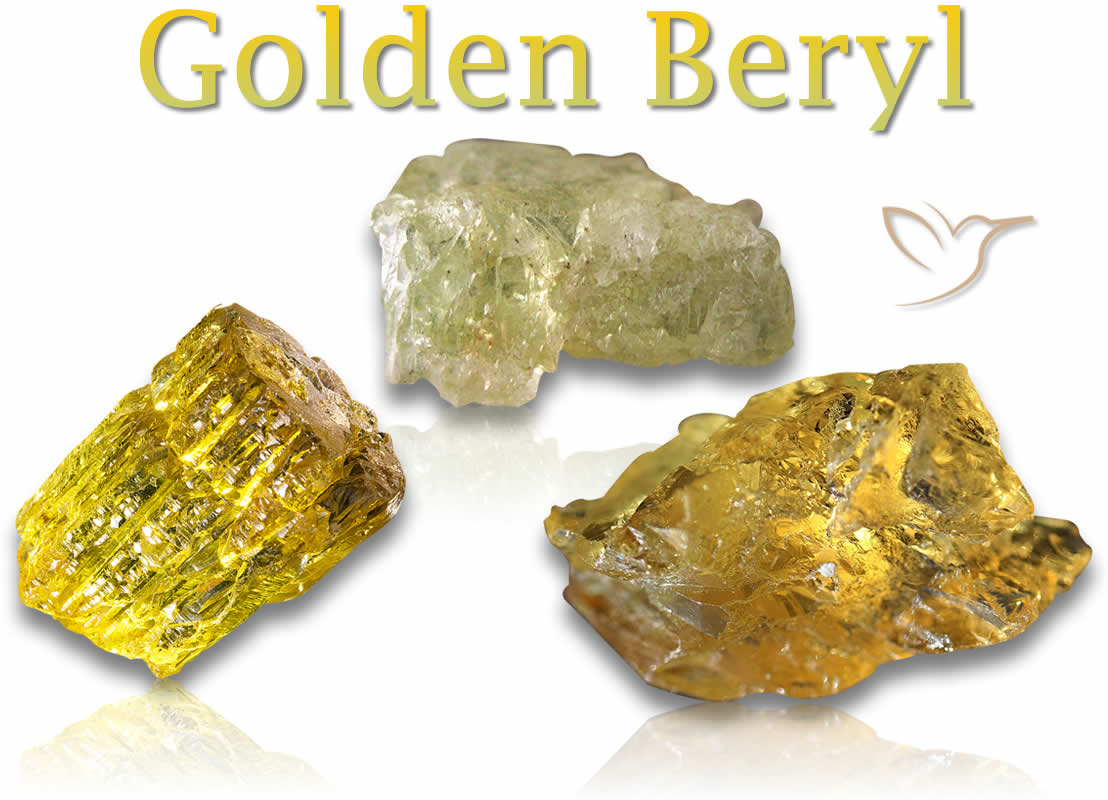 Rough Golden Beryl Stones