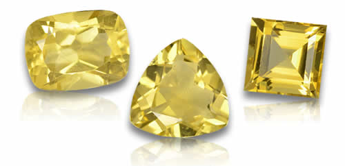 Piedras preciosas de berilo dorado