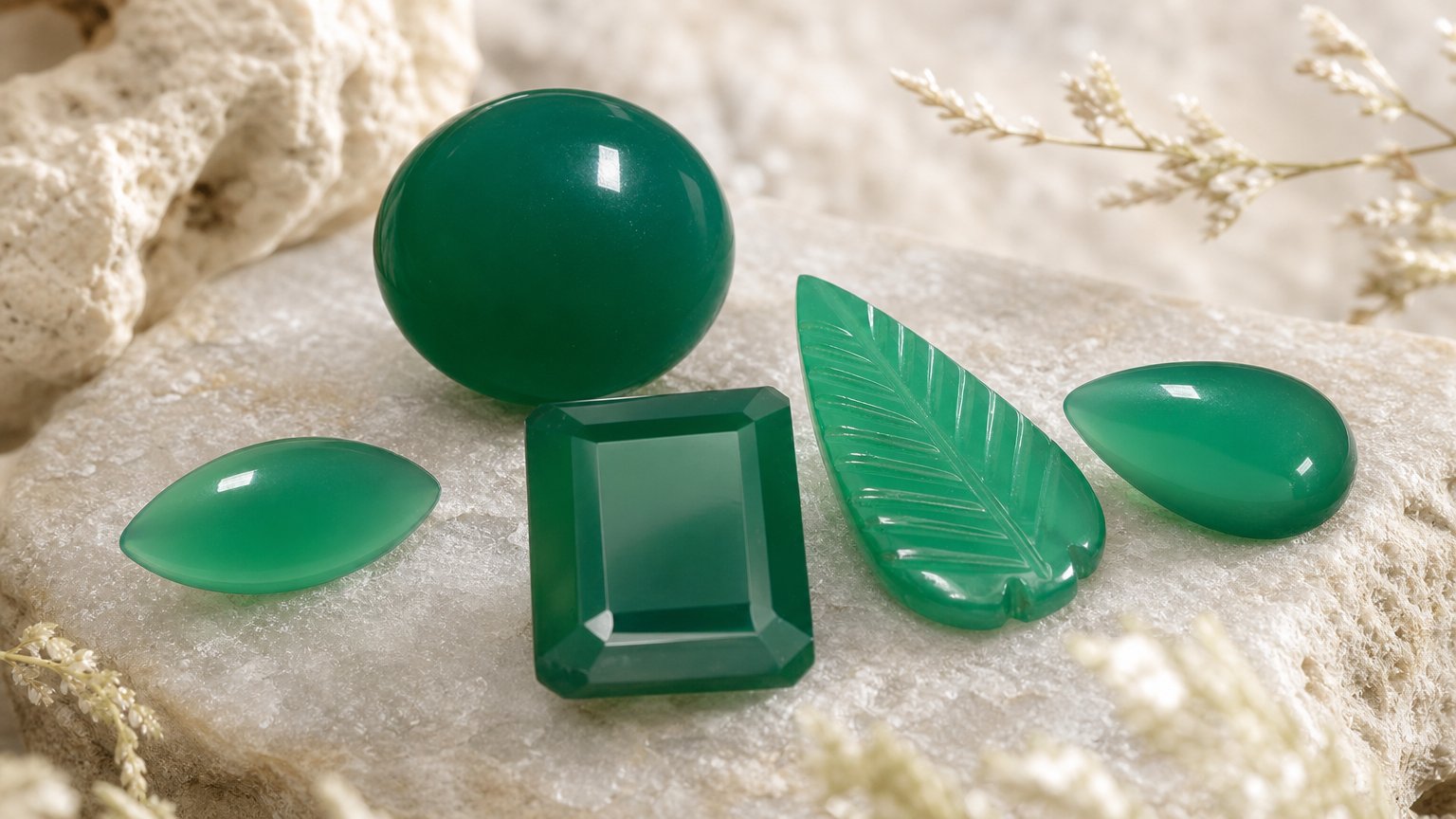 Natural Green Agate gemstones - buying guide