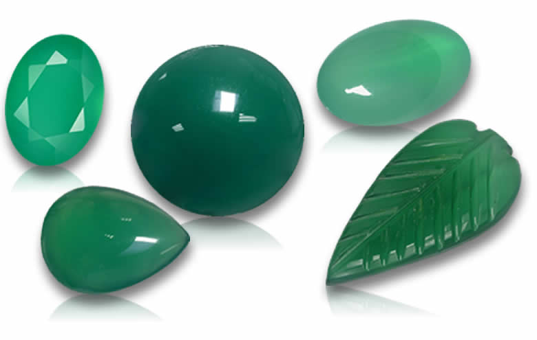 Shop Loose Green Agate Stones, Cabochons, Faceted, Beads, Wholesale Green Agate Gemstones