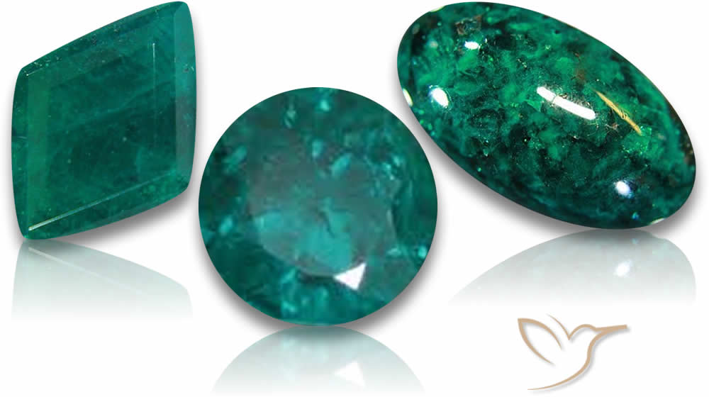 Green Dioptase Gemstones