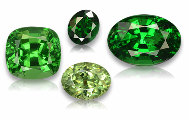 Loose Green Garnet - Rare Demantoid, Tsavorite and Grossular Gems for Sale, Wholesale Green Garnet