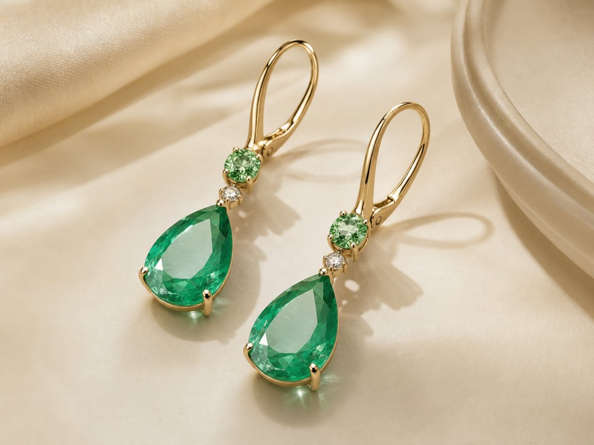 Natural gemstone gemstones shown in jewelry