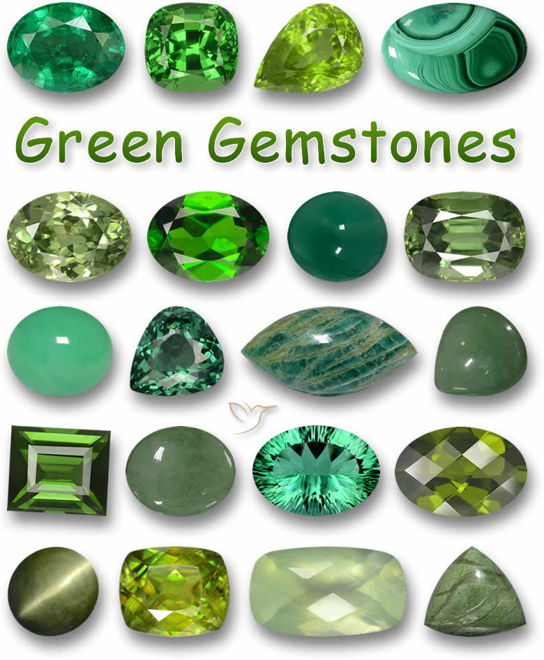 Green Gemstones And Minerals