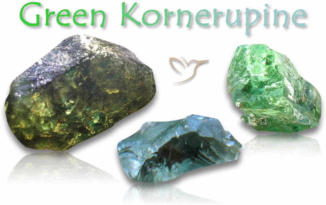 Rough Green Kornerupine Gemstones
