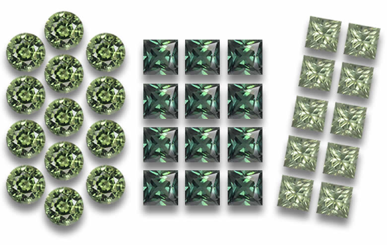 Green Sapphire Lots: Gemstone Parcels, Wholesale Green Sapphire for Jewelry, Bulk Green Sapphires