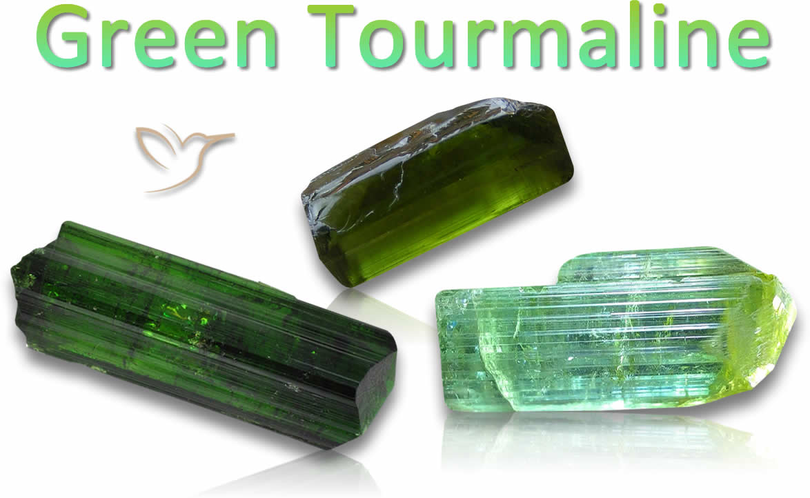 Rough Green Tourmaline Gemstones