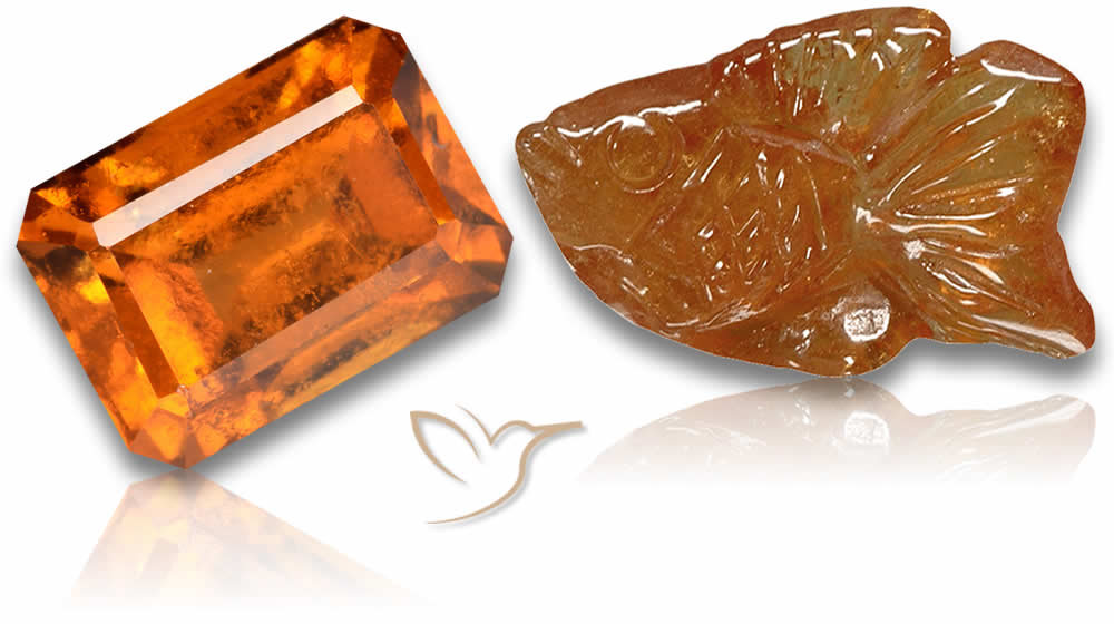 Hessonite Garnet Gems