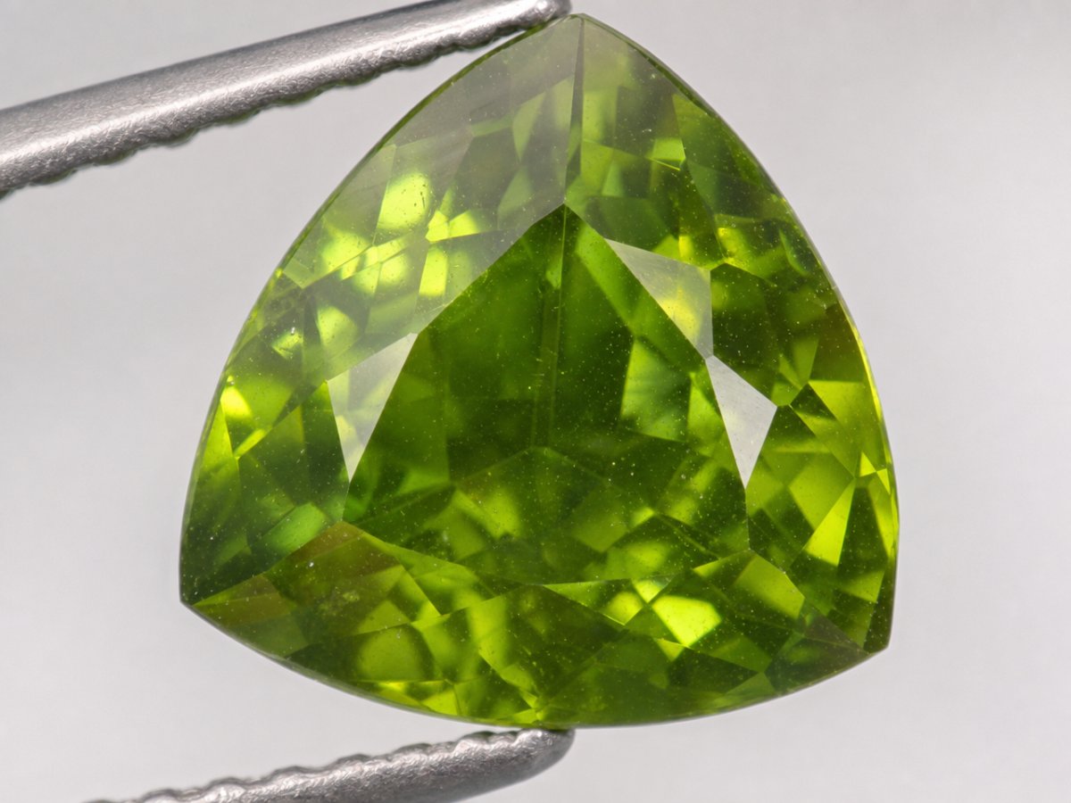 Close-up view of natural Idocrase gemstones