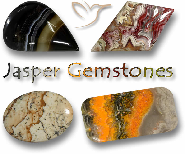 Jasper Gemstones - Earthy tones tinted with splashes of color