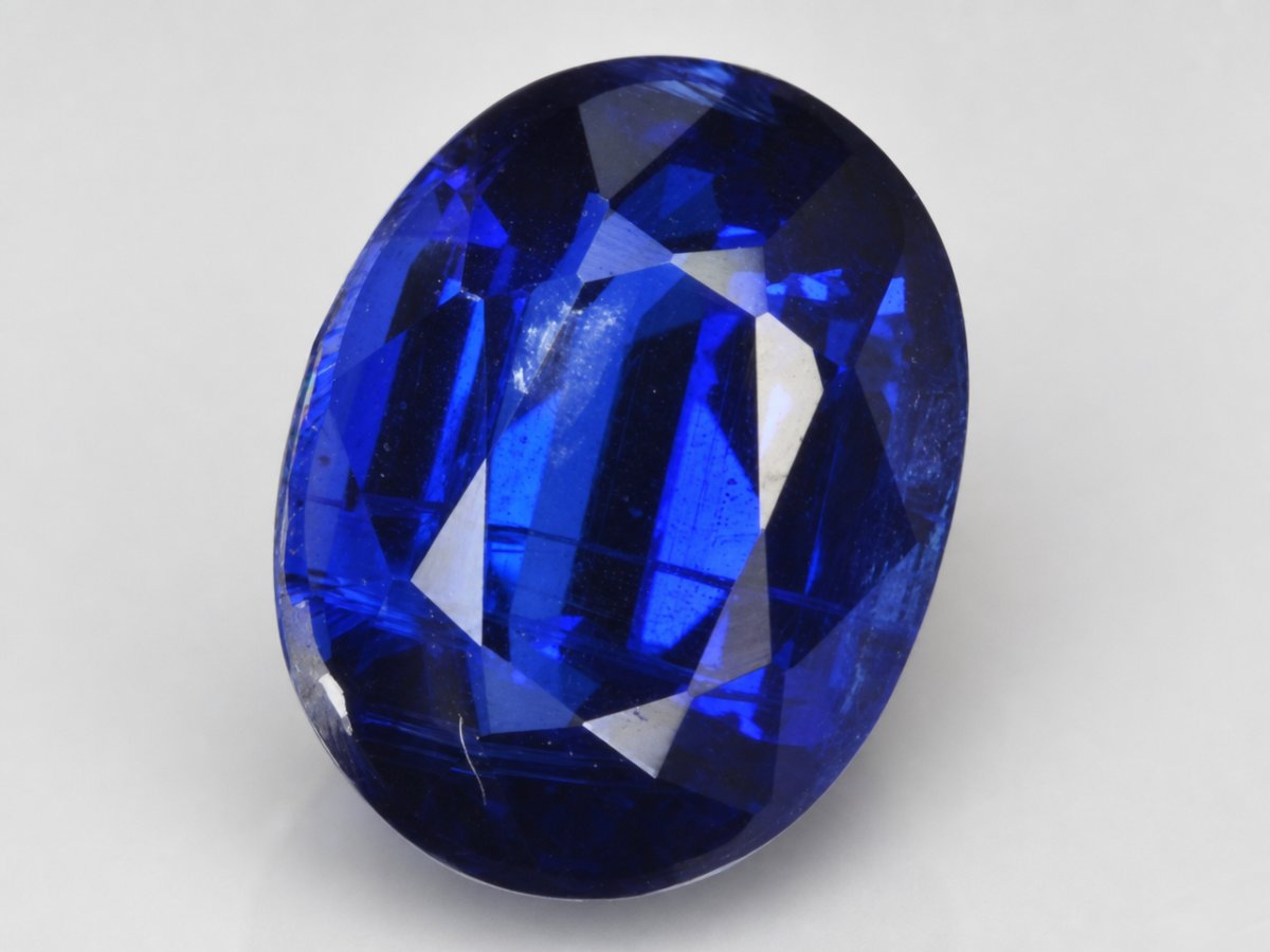 Close-up view of natural Kyanite gemstones