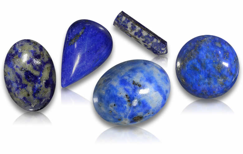 Lapis lazuli fragmentos de piedras preciosas cadena de lujo pur muy bonita jg 210 n * 