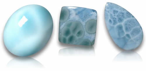 Pierres précieuses de larimar