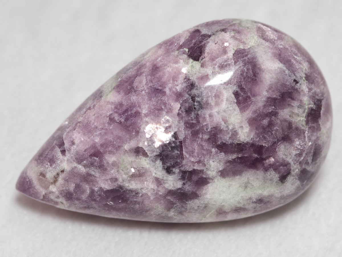 Close-up view of natural Lepidolite gemstones
