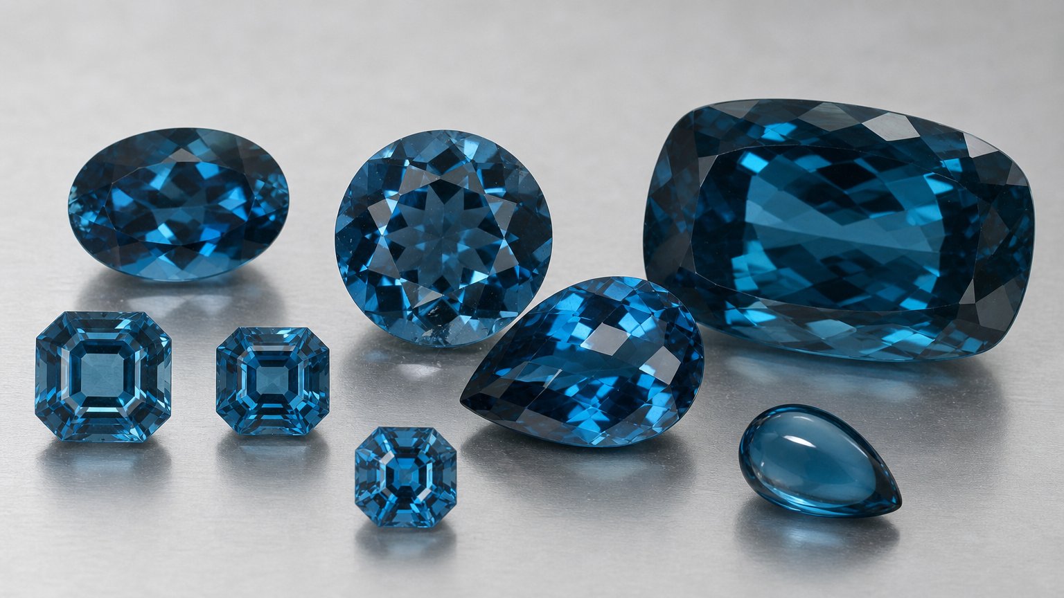 Topacio azul natural de Londres: guía de compra