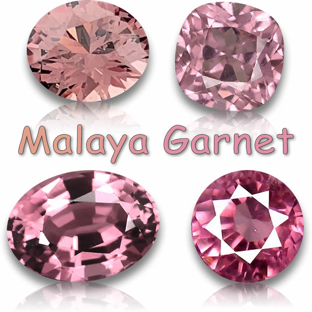 Natural Malaya Garnet Gemstones