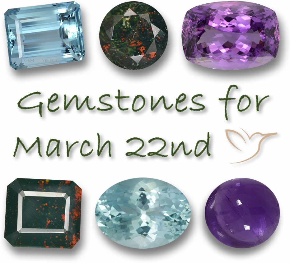 22 stones. Gemstones for 29 March.