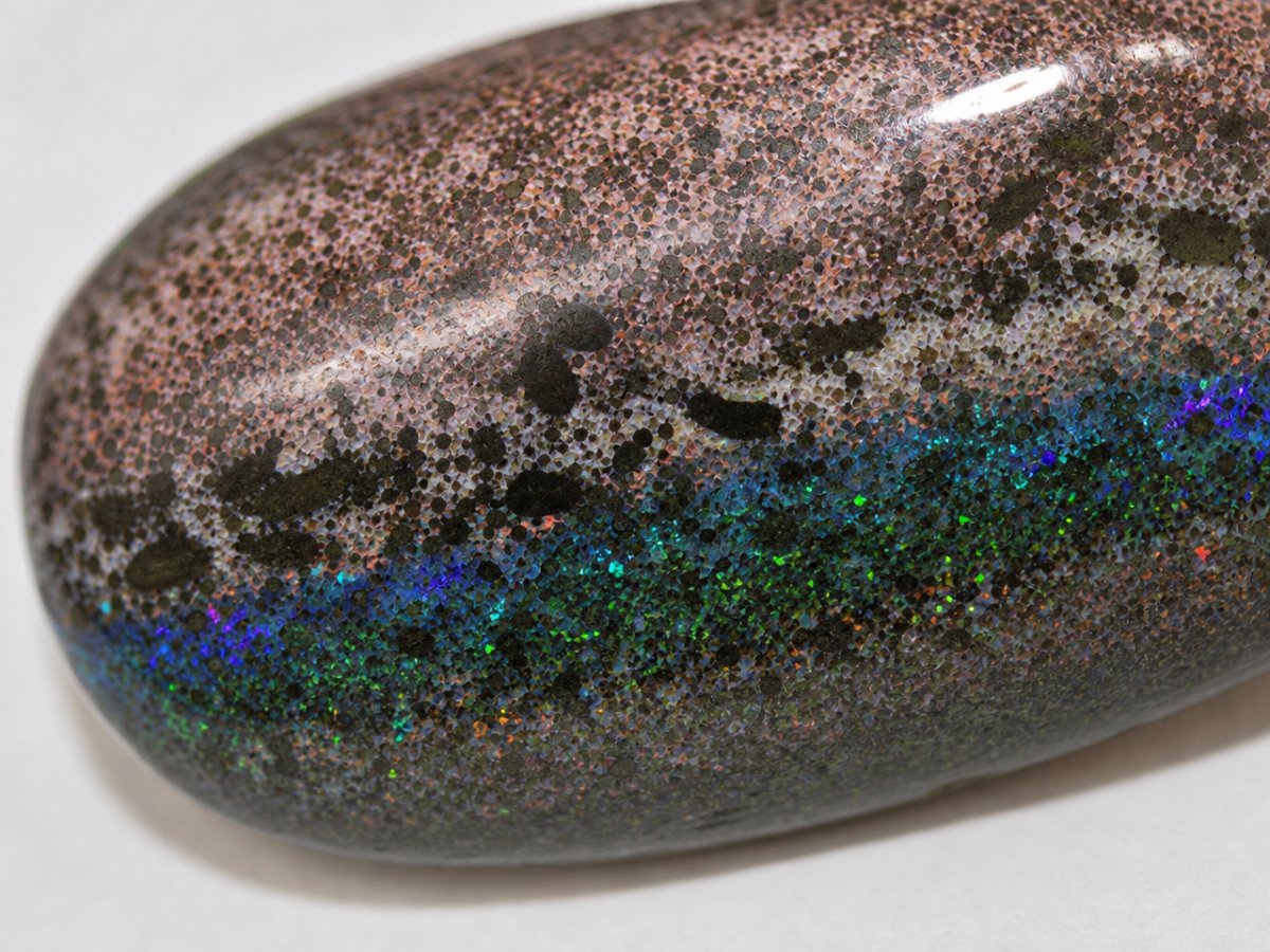 Close-up view of natural Matrix Opal gemstones