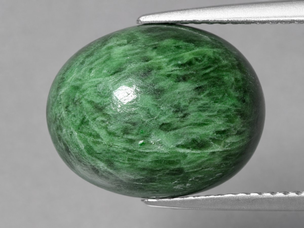 Close-up view of natural Maw-Sit-Sit gemstones