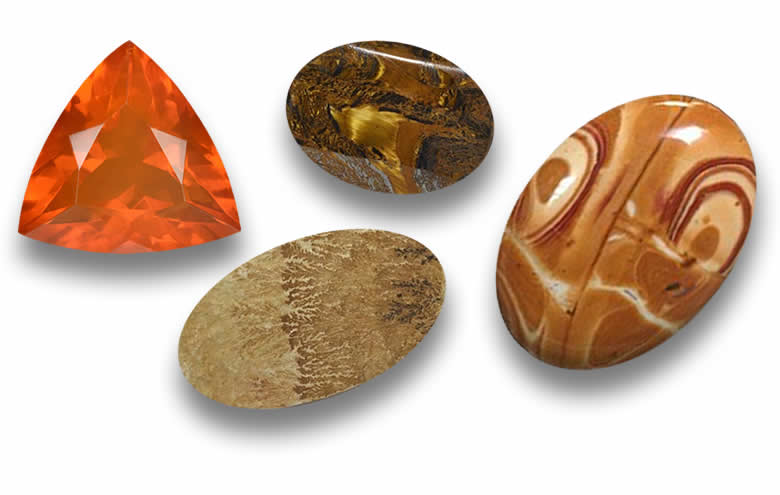 Gemstones from Mexico Mexican Fire Opals Turquoise Obsidian Jasper. Wholesale Mexican Gemstones