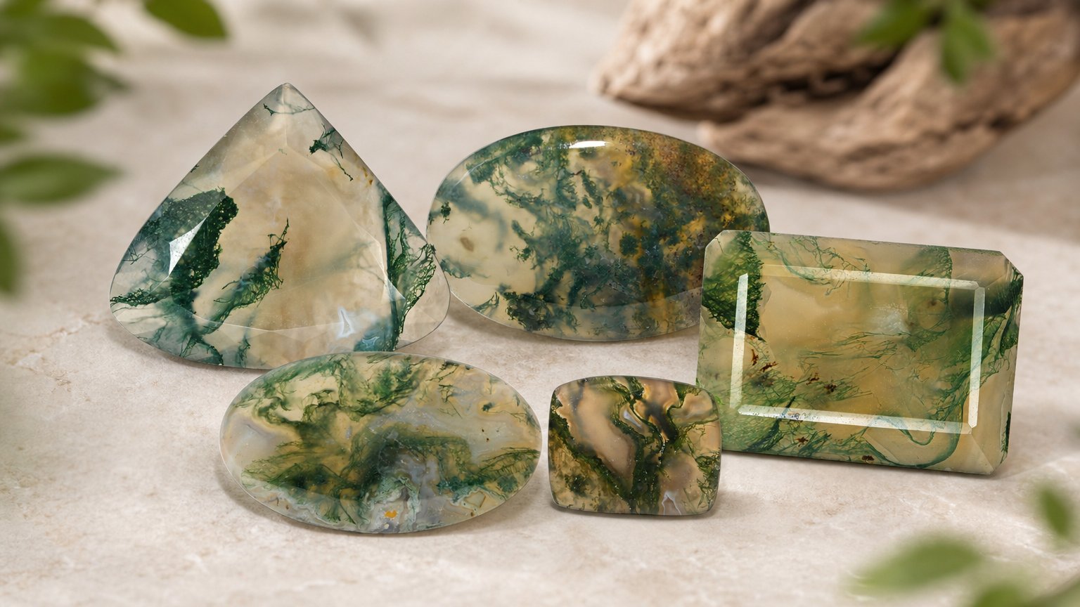 Natural Moss Agate gemstones - buying guide