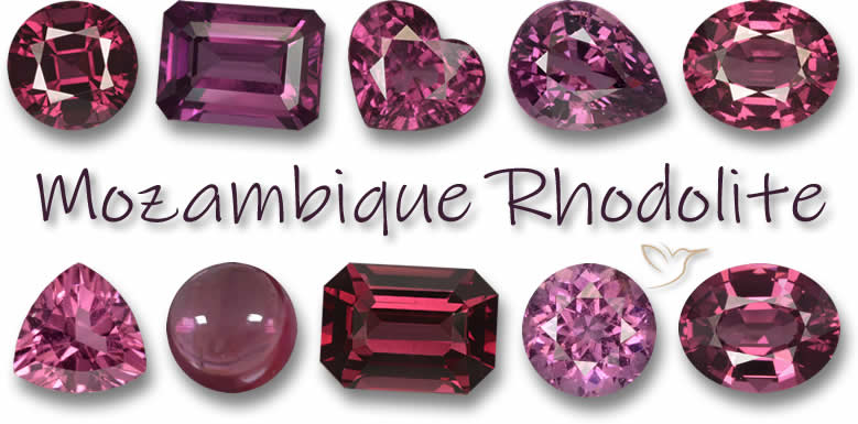 Shop Mozambique Rhodolite Garnet Gemstones