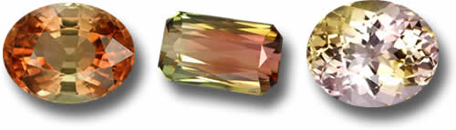 GemSelectでの多色のトルマリン