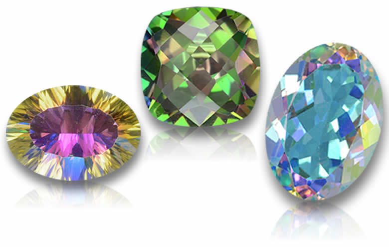 Loose Mystic Quartz – Shop Polished, Faceted Rainbow Quartz Stones for Jewelry