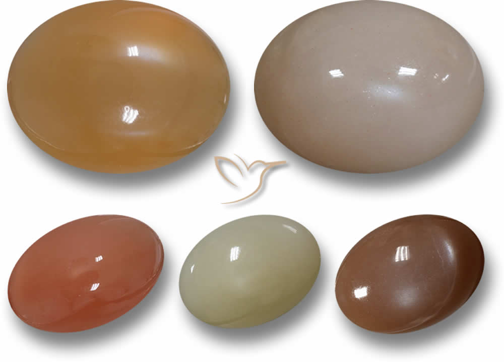 Orange Moonstone Cabochon