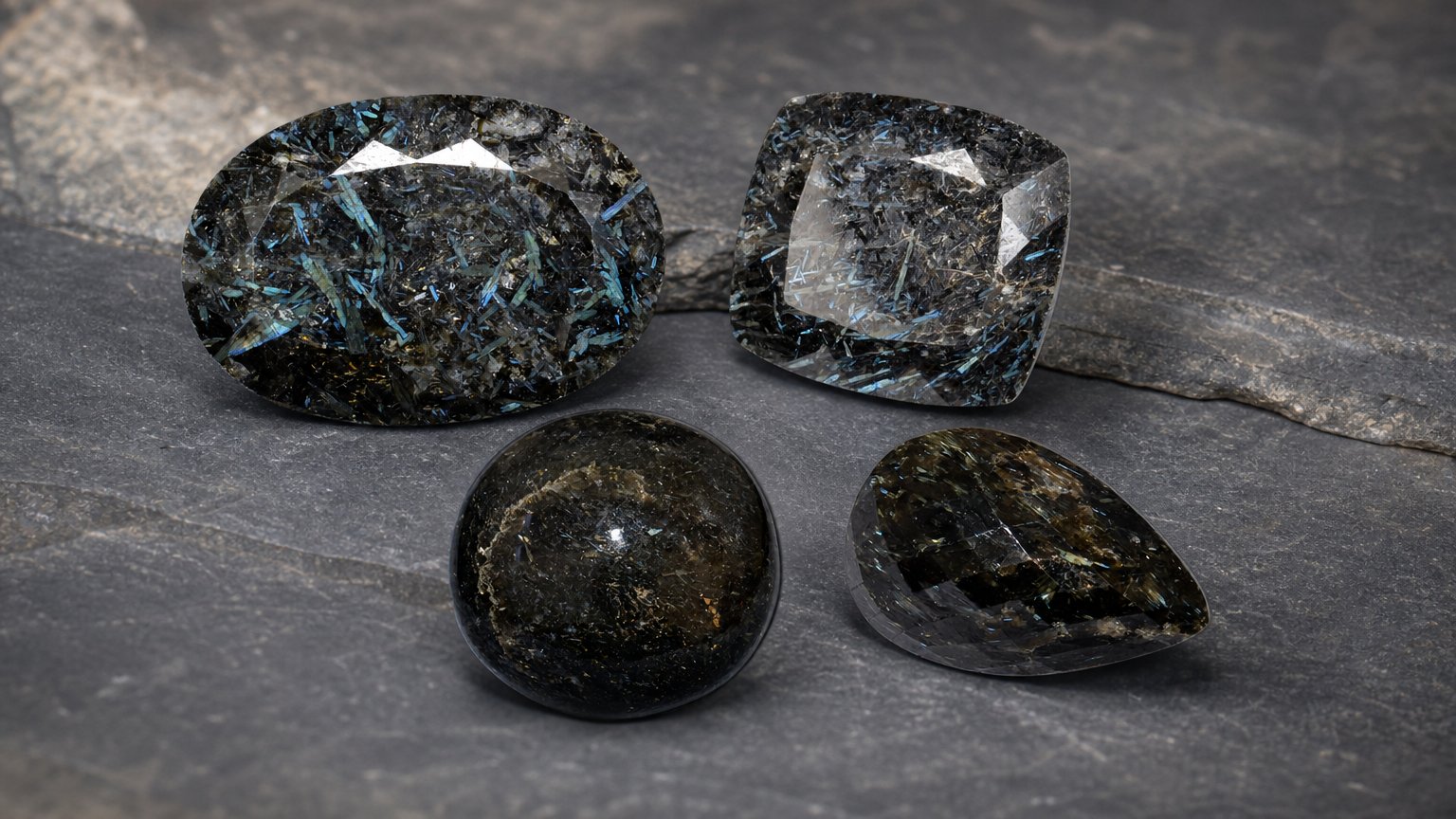 Natural Nuummite gemstones - buying guide