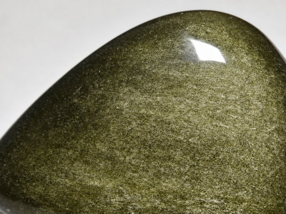 Close-up view of natural Obsidian gemstones
