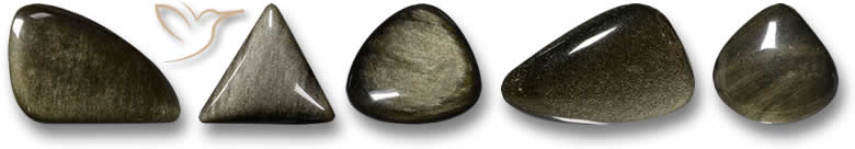 Odd Shaped Obsidian Gemstones