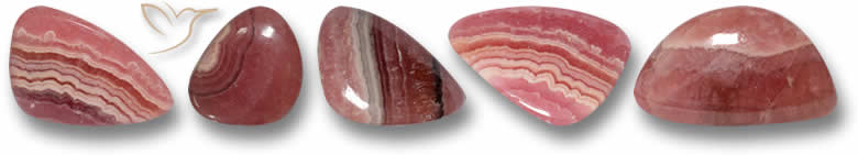 Odd Shaped Rhodochrosite Gemstones