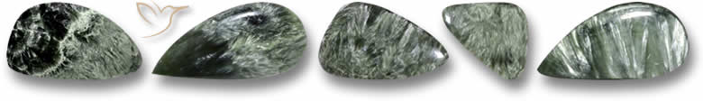 Odd Shaped Seraphinite Gemstones