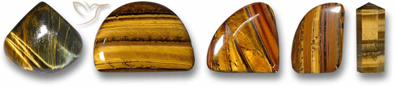 Odd Shaped Tiger's Eye Gemstones