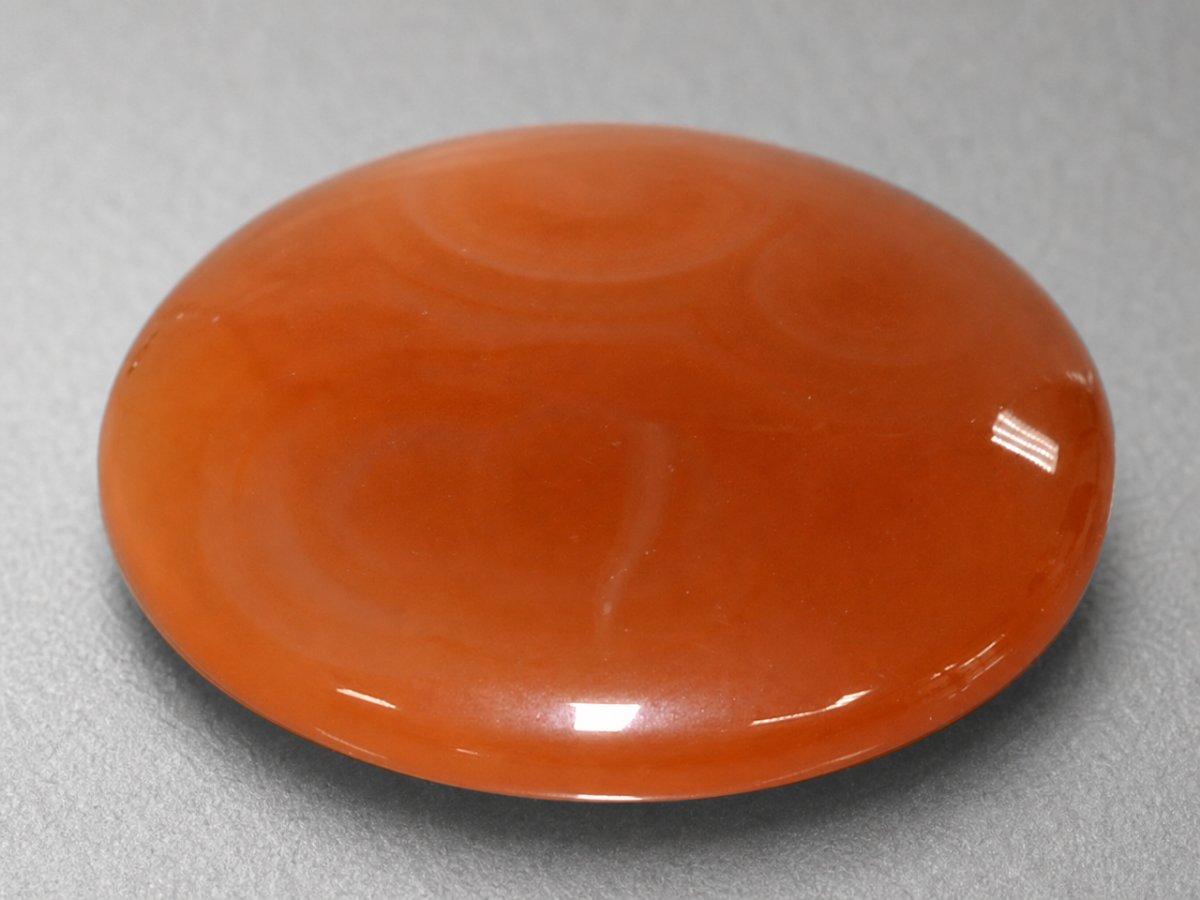 Close-up view of natural Orange Agate gemstones