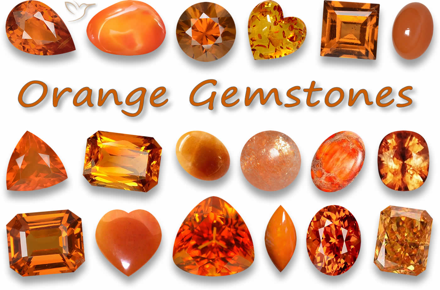 Set of various unpolished red stones with names stock photos